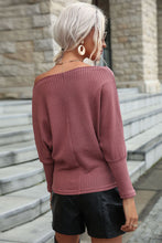 Load image into Gallery viewer, Boat Neck Waffle Knit Top