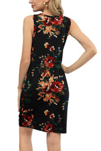 Load image into Gallery viewer, Tie-Dye Twisted Round Neck Sleeveless Dress