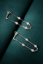 Load image into Gallery viewer, 1 Carat Moissanite 925 Sterling Silver Chain Earrings