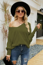 Load image into Gallery viewer, V-Neck Dolman Sleeve Sweater