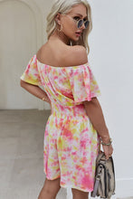 Load image into Gallery viewer, Off-Shoulder Short Flutter Sleeve Mini Dress