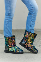 Load image into Gallery viewer, Forever Link Dazzle Me Multicolor Sequin Snow Booties