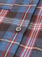 Load image into Gallery viewer, Plaid Slit High-Low Shirt with Pockets