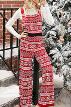 Load image into Gallery viewer, Christmas Knit Straight-Leg Overalls