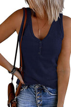 Load image into Gallery viewer, V-Neck Ribbed Tank