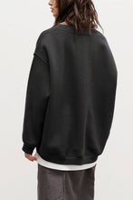 Load image into Gallery viewer, Oversize Round Neck Dropped Shoulder Sweatshirt