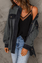 Load image into Gallery viewer, Contrast Trim Collared Fleece Jacket