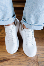 Load image into Gallery viewer, Berness Kicks and Giggles Chunky Sole Sneakers in White and Gold