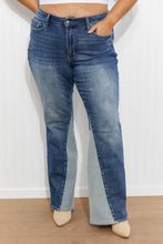 Load image into Gallery viewer, Judy Blue Frankie Full Size Inseam Panel Flare Jeans