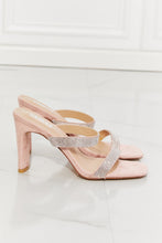 Load image into Gallery viewer, MMShoes Leave A Little Sparkle Rhinestone Block Heel Sandal in Pink