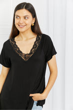 Load image into Gallery viewer, Celeste You Grow Girl Full Size Floral V-Neck Top in Black