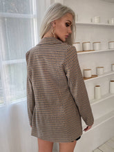 Load image into Gallery viewer, Plaid Double-Breasted Blazer
