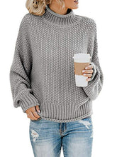 Load image into Gallery viewer, Dropped Shoulder Rolled Hem Sweater