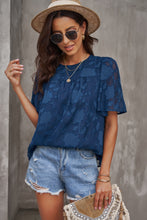 Load image into Gallery viewer, Round Neck Puff Sleeve Blouse