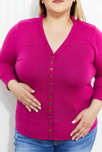 Load image into Gallery viewer, Zenana Sweetest Kiss Full Size Button-Front Cardigan