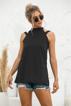 Load image into Gallery viewer, Cutout Mock Neck Tank