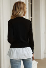Load image into Gallery viewer, Shirt Hem Crew Neck Sweater