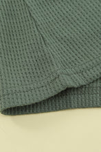 Load image into Gallery viewer, Elbow Patch Waffle Knit Henley Top