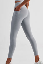 Load image into Gallery viewer, Wide Waistband Sports Leggings with Side Pockets