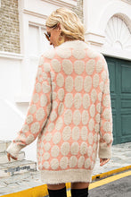 Load image into Gallery viewer, Geometric Open Front Fuzzy Cardigan