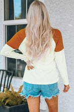 Load image into Gallery viewer, Simply Love HELLO FALL Graphic Raglan Sleeve Henley Top