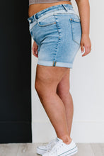 Load image into Gallery viewer, Judy Blue Twice As Much Full Size Run Two-Tone Shorts