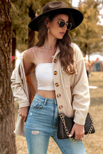 Load image into Gallery viewer, Button-Up Shirt Jacket with Breast Pockets