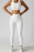 Load image into Gallery viewer, Crossover Waist Seamless Yoga Leggings