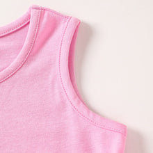 Load image into Gallery viewer, Girls Graphic Tank and Contrast Joggers Set