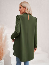 Load image into Gallery viewer, Long Puff Sleeve High-Low Blouse