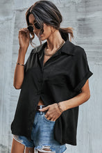 Load image into Gallery viewer, Satin Button Down Collared Shirt