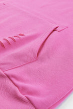 Load image into Gallery viewer, Distressed Drawstring Hoodie with Kangaroo Pocket