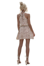 Load image into Gallery viewer, Printed Sleeveless Halter Dress