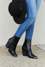 Load image into Gallery viewer, Qupid Shiny Silver Toe Detail Faux Leather Booties