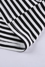 Load image into Gallery viewer, Contrast Striped Print Color Block Top