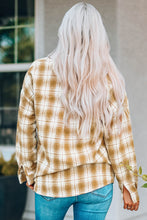 Load image into Gallery viewer, Plaid Button Front Shacket