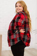 Load image into Gallery viewer, Plus Size Plaid Button Front Shirt Jacket with Pockets