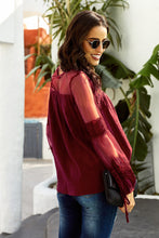 Load image into Gallery viewer, Perfectly Sheer Mesh Blouse with Lace Detail DIBS PERFECTLY