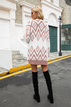 Load image into Gallery viewer, Argyle Open Front Pocket Cardigan