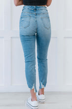 Load image into Gallery viewer, Muselooks Distressed Asymmetrical Raw Hem Skinny Jeans