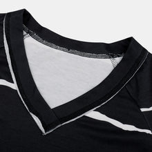 Load image into Gallery viewer, Striped Long Sleeve V-Neck Tee