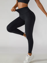 Load image into Gallery viewer, Elastic Waistband Cropped Sports Leggings