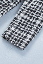 Load image into Gallery viewer, Plaid Double-Breasted Blazer