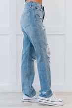 Load image into Gallery viewer, Kancan High Rise Button Closure Distressed Boyfriend Jeans