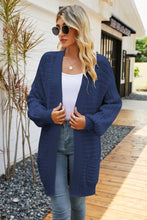 Load image into Gallery viewer, Dropped Shoulder Longline Cardigan with Pockets