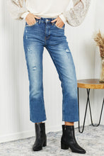 Load image into Gallery viewer, Muselooks Distressed Raw Hem Cropped Jeans