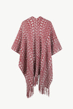 Load image into Gallery viewer, Fringe Hem Open Front Poncho