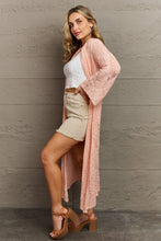 Load image into Gallery viewer, POL You Make Me Blush Open Front Maxi Cardigan