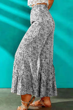 Load image into Gallery viewer, Printed Ruffled Wide Leg Pants