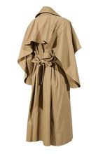 Load image into Gallery viewer, Dream Architect Tie Waist Cape Trench Coat